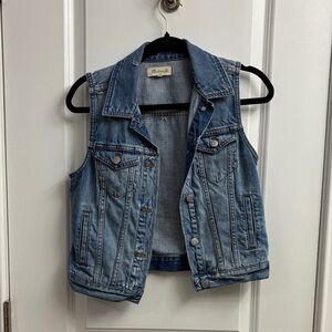 Madewell Blue Denim Vest